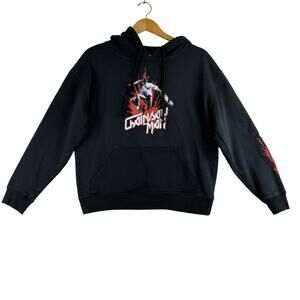 Crunchyroll Chainsaw Man Devil Hoodie Sweatshirt Mens Medium Unisex Black Anime